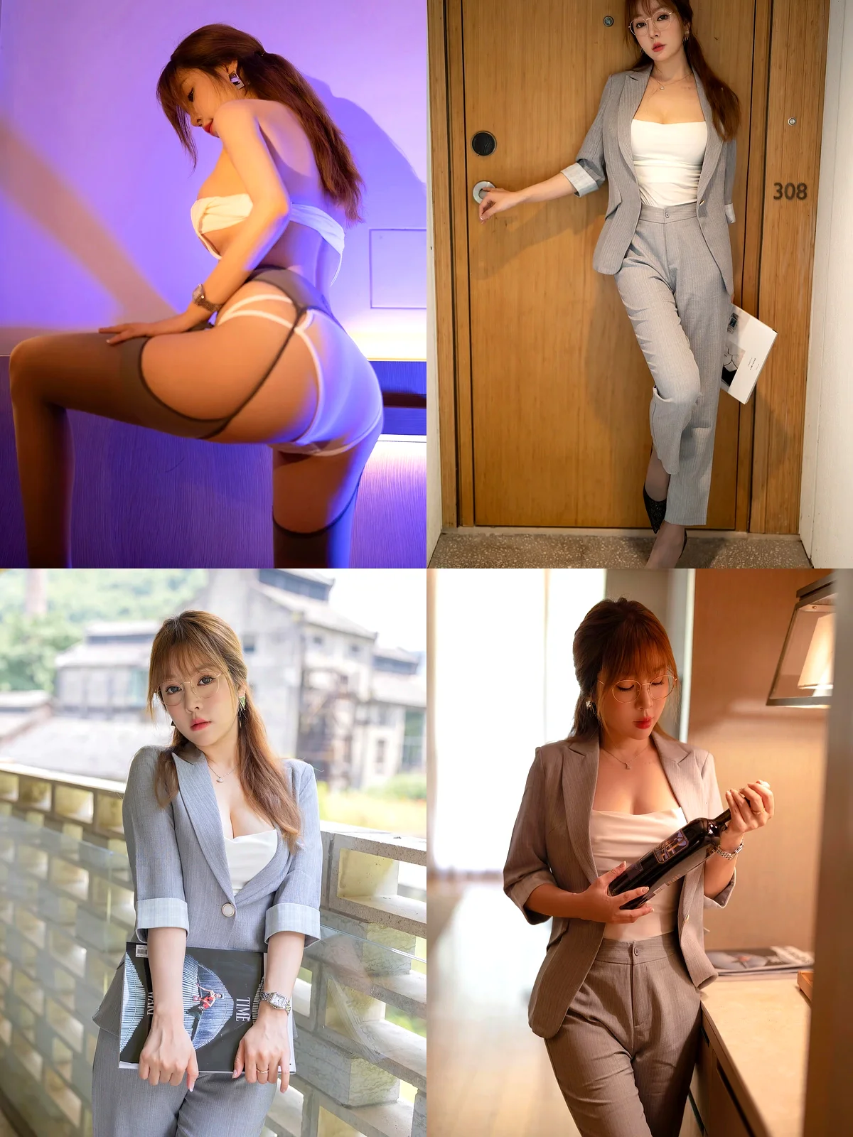 [YouMi尤蜜荟]-第687期王雨纯写真-黑丝袜写真